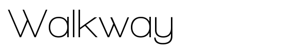 Walkway font preview